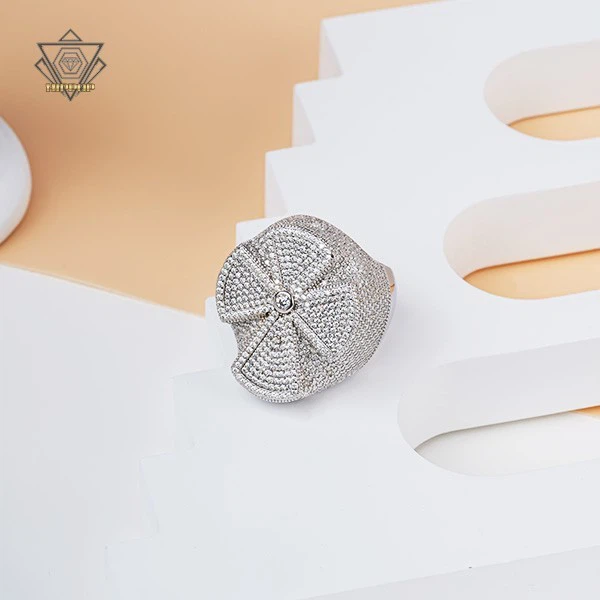 Hip hop big moissanite rings