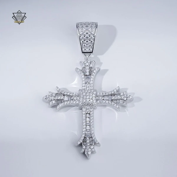 Mens Cross Chain Necklace